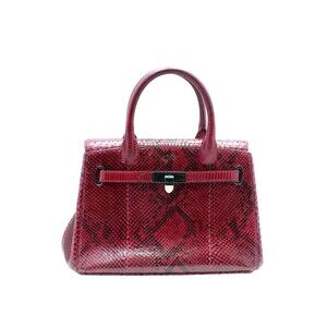 ASPREY PYTHON HAND SHOULDER BAG